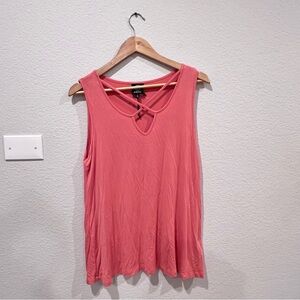 Bobeau Sleeveless Strappy Top Size Large